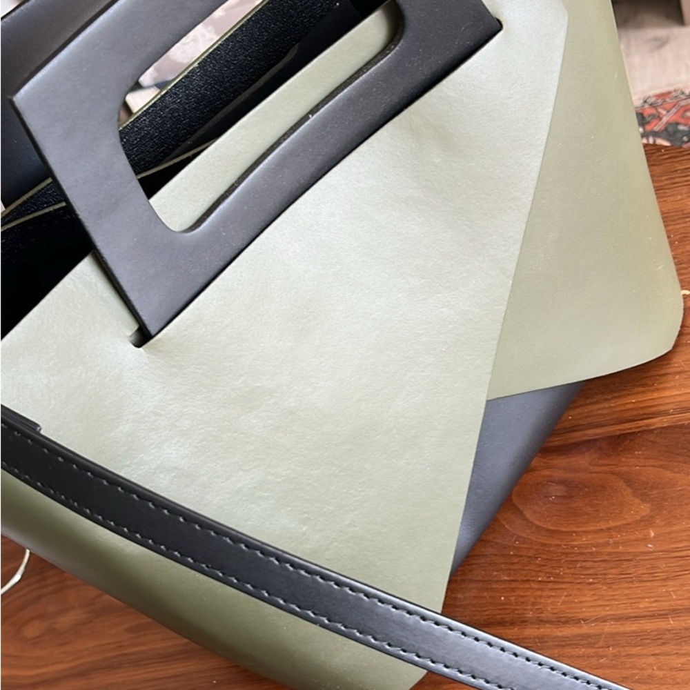 Olive and Black Women's Handbag